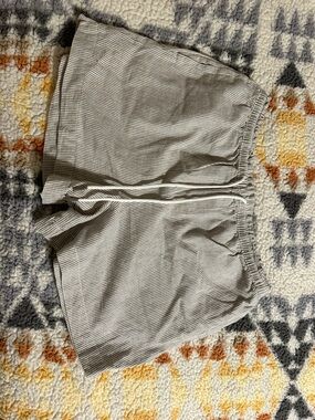 BE COOL Beige and White Striped Women’s Shorts